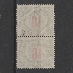 Porto 10 Filler cifra rosie Magyar Kik. Posta - zona Cluj 1919