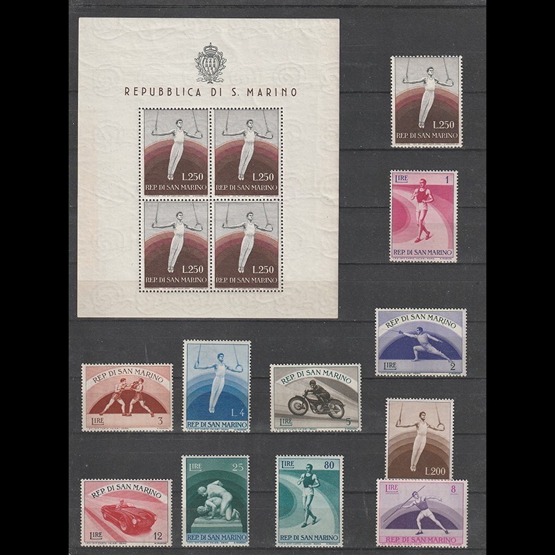 Jocuri Sportive Mi 512-526 (Michel) - San Marino 1954/55