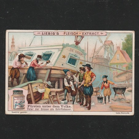 Reclama Litografie "Fürsten unter dem Volke - Peter der Grosse ca si c