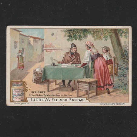 Reclama Litografie “Der Brief - Scriitor de scrisori publice in Italia