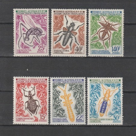 Insecte Natura Polara LP 40-42 si 49-51 (Yvert) TAAF 1973