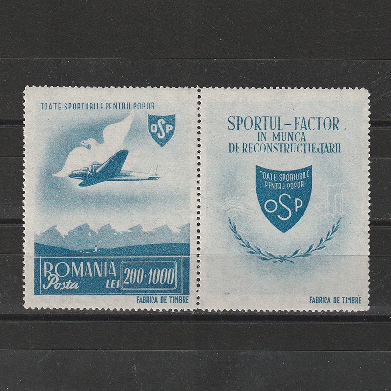 OSP Posta Aeriana cu Vigneta LP176a 1945