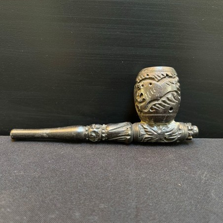 Pipă sculptată din rășină - India (16,5 cm)