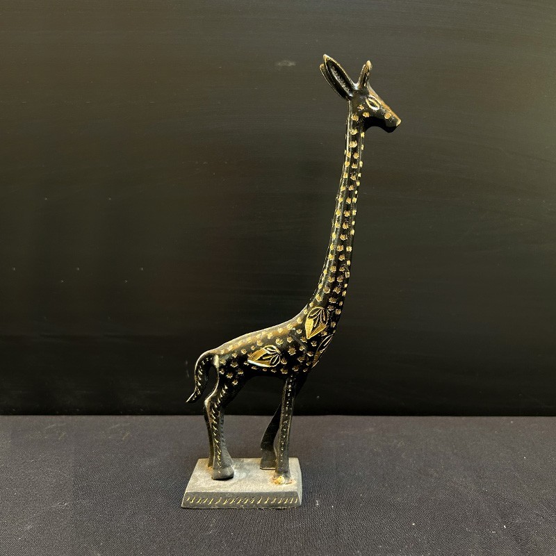 Statuetă girafă din Bronz India