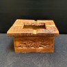Scrumieră din lemn de stejar roșu, India (10 x 10 x 5)
