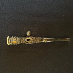 Pipă tradițională din rășină - India (15 cm)