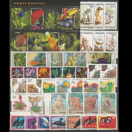 Lot 16 serii tematica fauna nestampilate MNH diferite perioade si tari