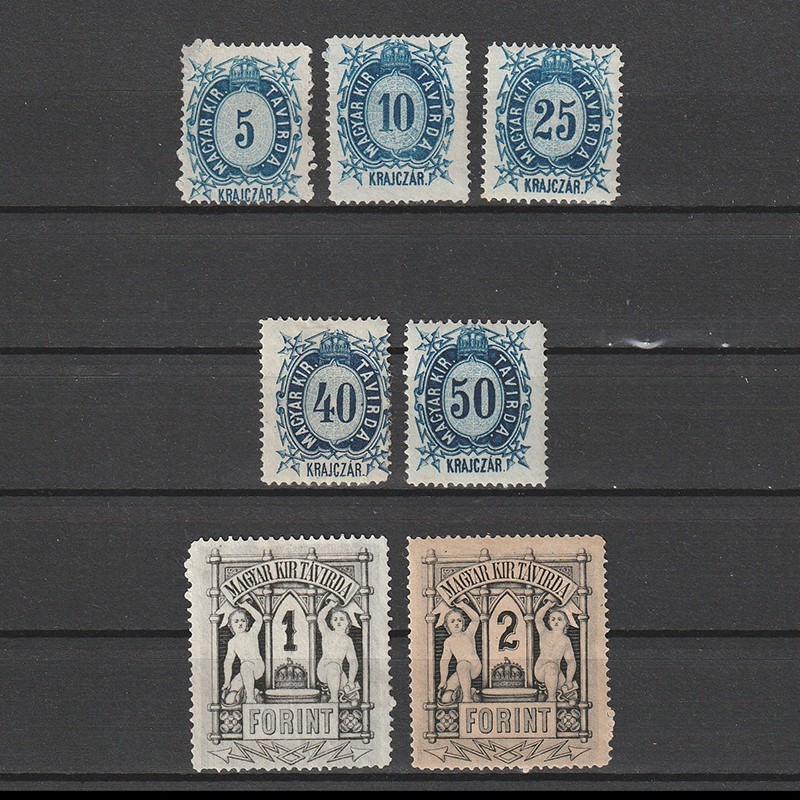 Távirdabélyegek (Timbre Telegraf) LPT9-T16 1874