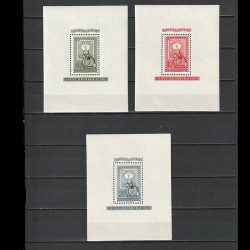 Bloc Serie 80 ÉVES A MAGYAR BÉLYEG (Ziua Marcii Postale) LP1258-1260 1