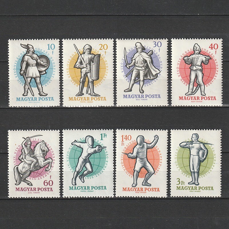 Vivó Világbajnokság (Campionatul Mondial de Scrima) LP1665-1672 1959