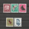 Fluturi Pro Juventute Sc. B227-231 (Scott) Elvetia 1953