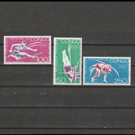 Jocurile Olimpice Munchen Posta Aeriana Mi. 357-359 (Michel) Congo