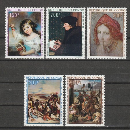Picturi Celebre Mi. 225-229 (Michel) Congo 1970