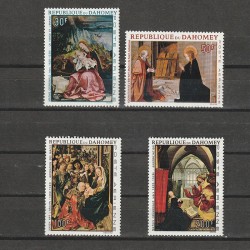 Picturi Craciun Posta Aeriana Mi. 331-334 (Michel) Dahomey 1967