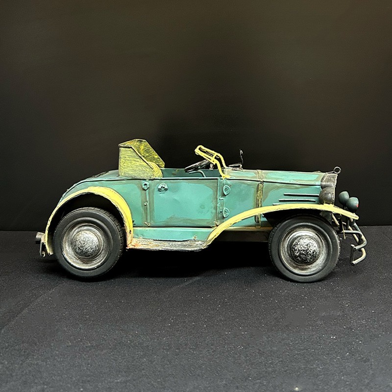 Mașină decorativă vintage turcoaz din metal - China