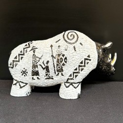 Figurină decorativă rinocer din ceramică – China