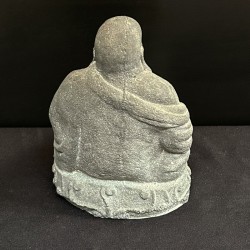 Suport pentru lumânare din piatră – Buddha zâmbitor, Indonezia