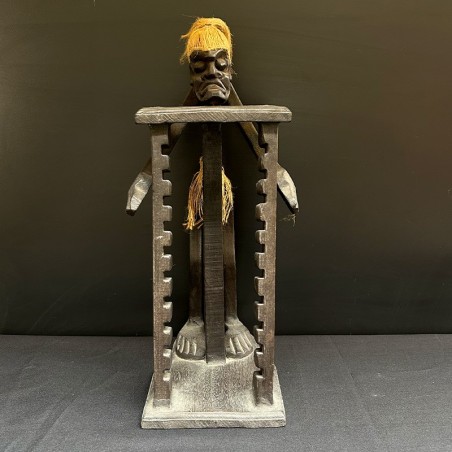 Suport CD din lemn sculptat, decor tradițional – Indonezia