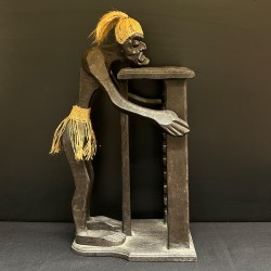 Suport CD din lemn sculptat, decor tradițional – Indonezia