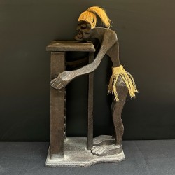 Suport CD din lemn sculptat, decor tradițional – Indonezia