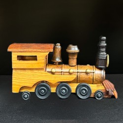 Locomotivă decorativă din lemn – China