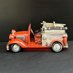Pușculiță mașină de pompieri retro din rășină – China