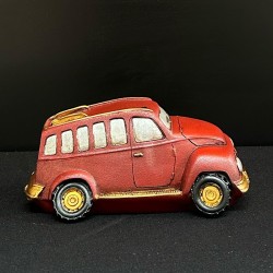 Pușculiță mașină decorativă roșie mică din rășină – China