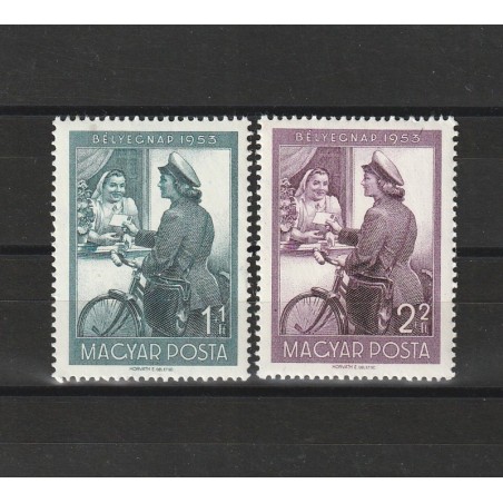 Bélyegnap 26 (Ziua Marcii Postale 26) LP1398-1399 Ungaria 1953