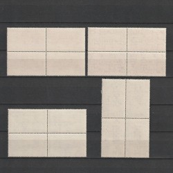 Asistenta P.T.T. cu Supratipar in Bloc de 4 Timbre LP160 Romania 1944