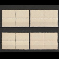 Munca In Comunicatii in Bloc de 4 Timbre LP245 Romania 1948