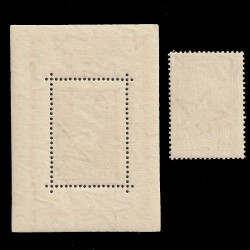 Sztalin Gyászblokk+bélyeg (Stalin Bloc + timbru) LP1355II-1356 Ungaria