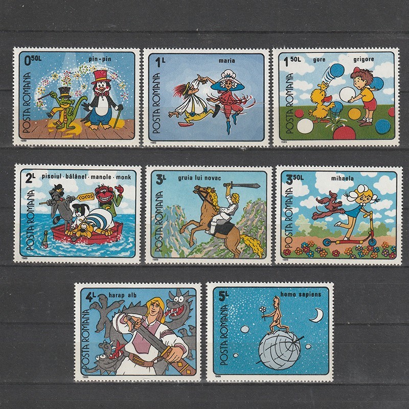 Desene Animate din Filme Romanesti LP1224 Romania 1989