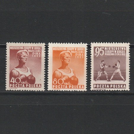 Campionatul European de Box Sc.575-577 (Scott) Polonia 1953