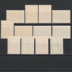 Posta Aeriana Peisaje si Avioane Mi.377-388 (Michel) Bulgaria 1940