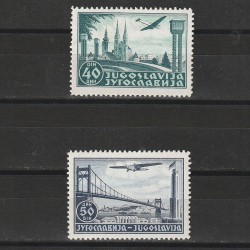 Posta Aeriana Zagreb Mi. 426-427 (Michel) Iugoslavia 1940