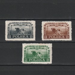 Turul Poloniei Ciclism Sc.423-425 (Scott) Polonia 1948