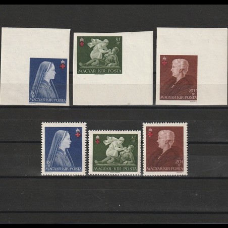 Vöröskereszt II (Crucea Rosie II) LP729-731a Ungaria 1942