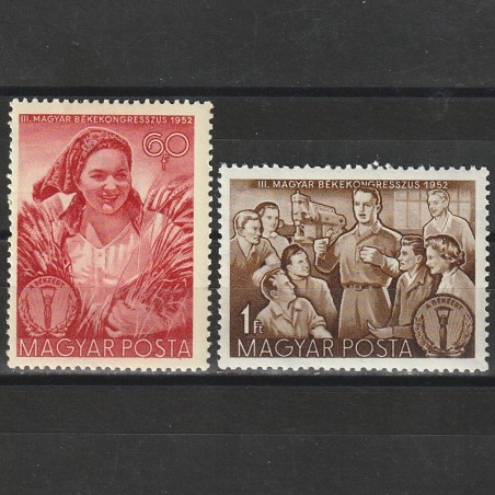 Békekongresszus (Congresul de Pace) LP1339-1340 Ungaria 1952