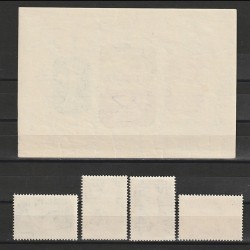 Művész (Artisti) LP680-683 Ungaria 1941 Serie + Colita Nedantelata