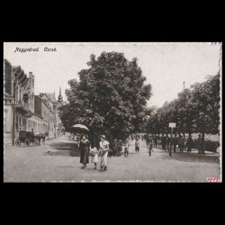 Carte poștală veche Oradea – Corso – 1919
