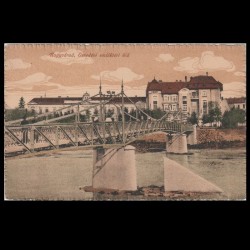 Carte poștală veche Oradea – Podul Intelecutalilor – 1915