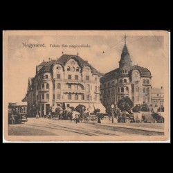 Carte poștală veche Oradea – Palatul Vulturul Negru – 1914