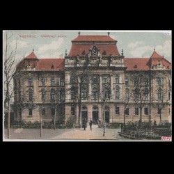 Carte poștală veche Oradea – Palatul Justitiei – 1914