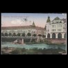 Carte poștală veche Oradea – Malul Crisului cu Scoala de Comert – 1914