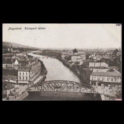 Carte poștală veche Oradea – Malul Crisului Vedere – 1917
