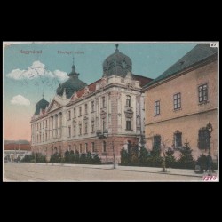 Carte poștală veche Oradea – Palatul Finantelor – 1918