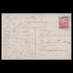 Carte poștală veche Oradea - Vedere Stradala Pietonala - 1919