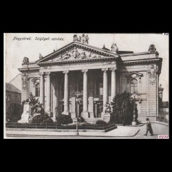 Carte poștală veche Oradea – Teatru (Szigligeti) – 1917