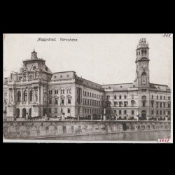 Carte poștală veche Oradea – Primaria – 1917