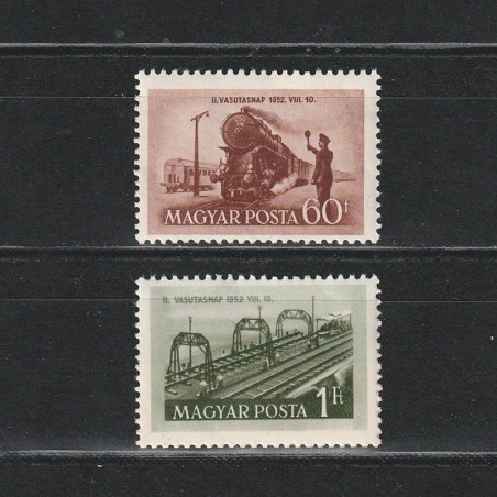 Vasutnap (Ziua Caii Ferate) LP1321-1322 Ungaria 1952